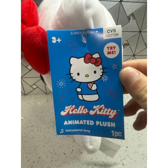 Hello Kitty, 4th of July Side Stepper Plush CVS Exclusive American Flag - Picture 7 of 10
